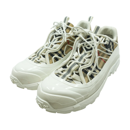 White Arthur Vintage Check Sneakers