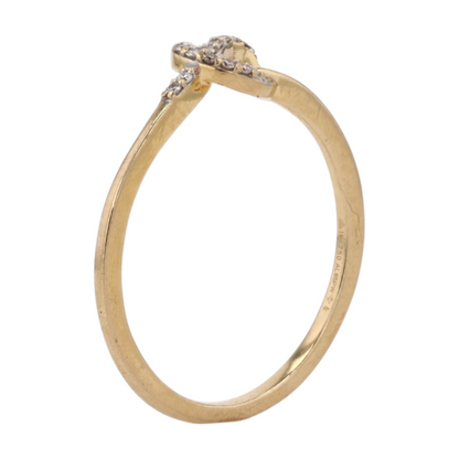 18K Yellow Gold Diamond Fashion Ring