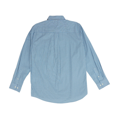 Blue Striped Long Sleeve Button Down