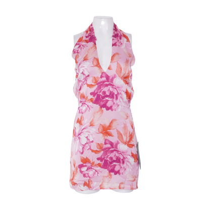 Pink Floral Mini Dress