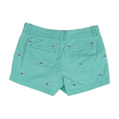 Green Embroidery Detail Chino Shorts