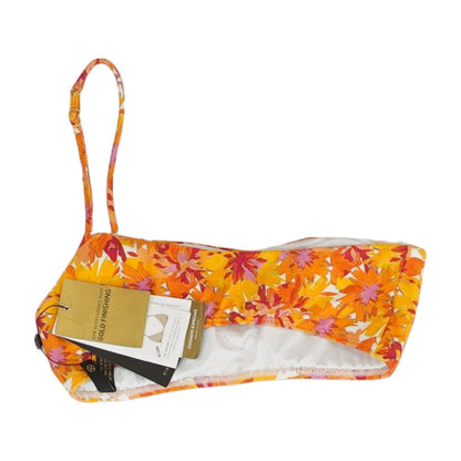 Orange Graphic Swim Top