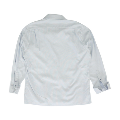 White Print Flannel Button Down