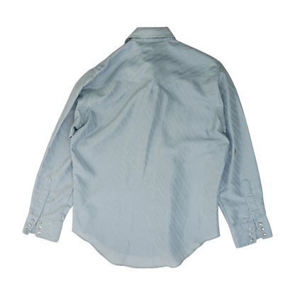 Gray Abstract Long Sleeve Button Down