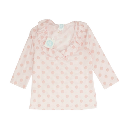 Pink Polka Dot Blouse