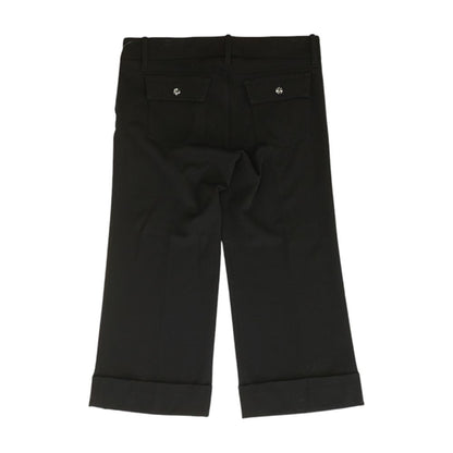 Black Solid Pants