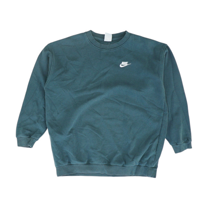 Teal Solid Sweatshirt Pullover