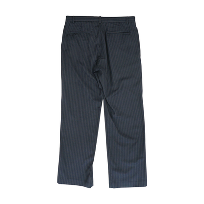 Navy Striped Regular Pants