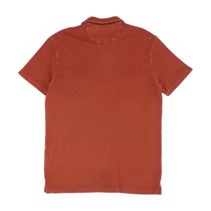 Red Solid Short Sleeve Polo