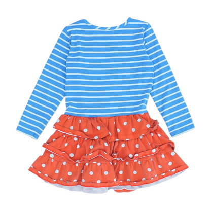 Blue Striped Dress