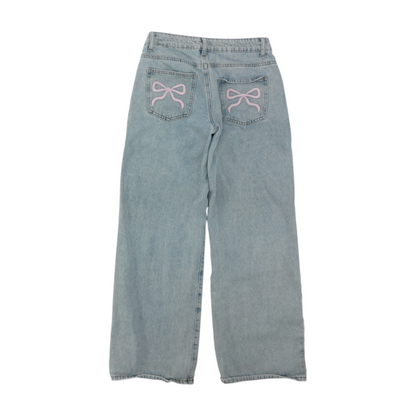 Blue Wide Leg Jeans