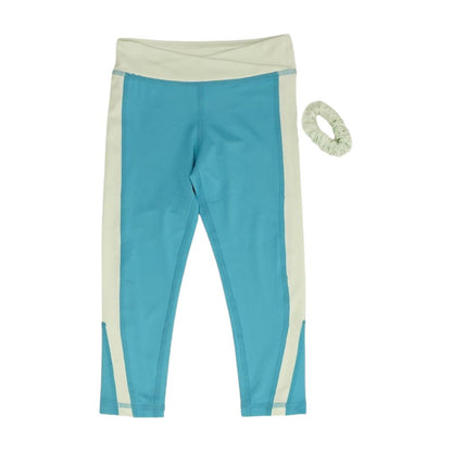 Blue Color Block Leggings