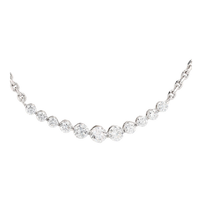 9/10 ctw Sterling Silver Lab Grown Diamond Pendant Necklace