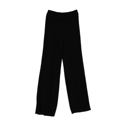 Black Solid Pants