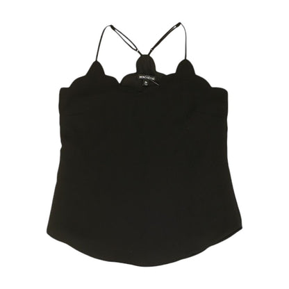 Black Solid Sleeveless Blouse