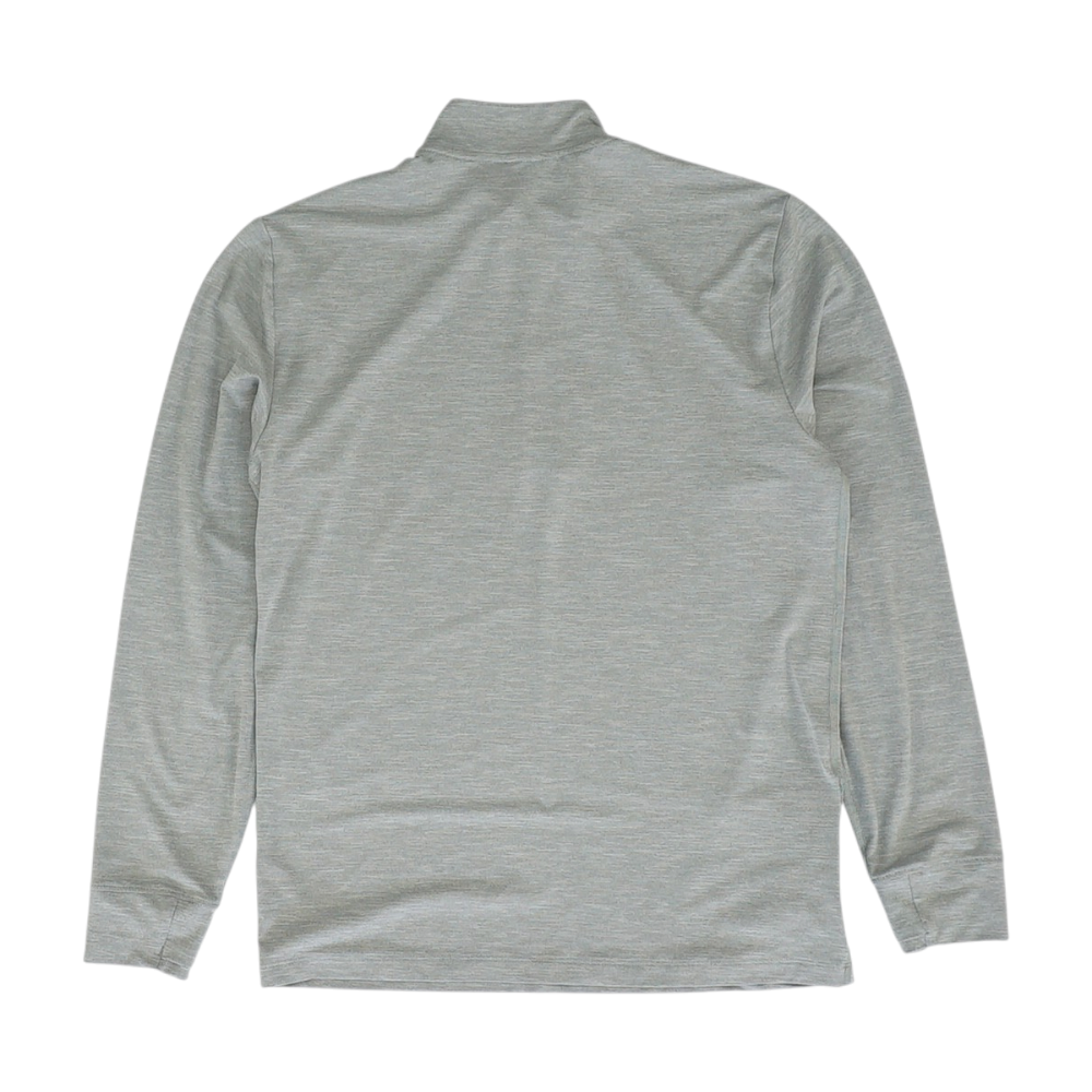 Gray Solid 1/4 Zip Pullover