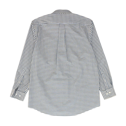 Brown Check Long Sleeve Button Down