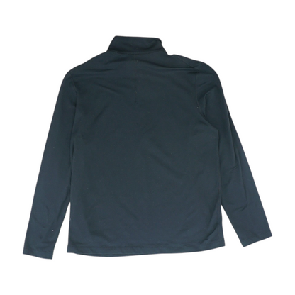 Black Solid 1/4 Zip Pullover