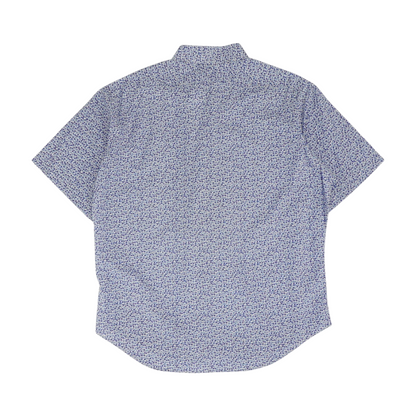 Blue Print Short Sleeve Button Down