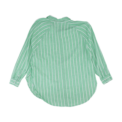 Green Striped Button Down