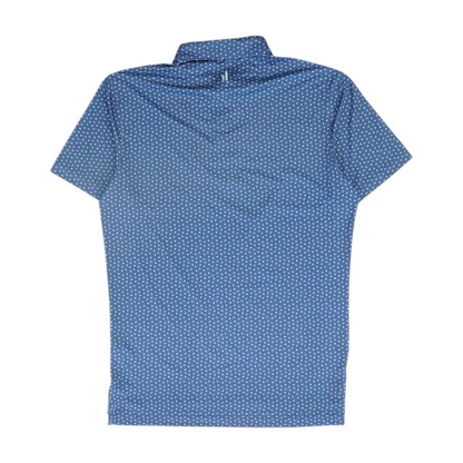 Blue Print Short Sleeve Polo