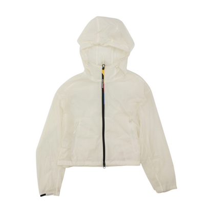 White Solid Active Jacket