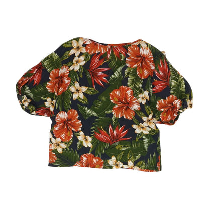 Multi Tropical 3/4 Sleeve Blouse