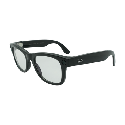 Black Wayfarer Smart Glasses