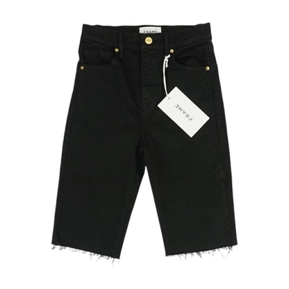 Black Denim Shorts