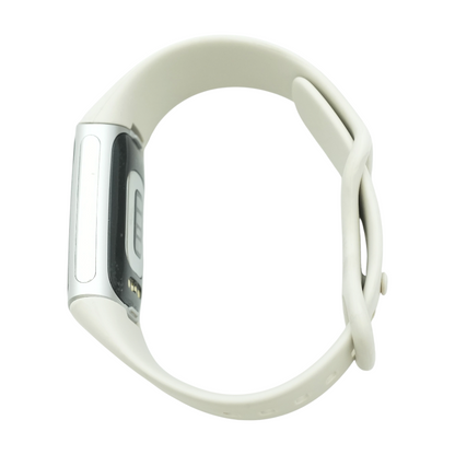 26mm Charge 6 Silver Smartwatch Gray Band Small