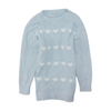 GU Blue Hearts Pullover Sweater – Image 1