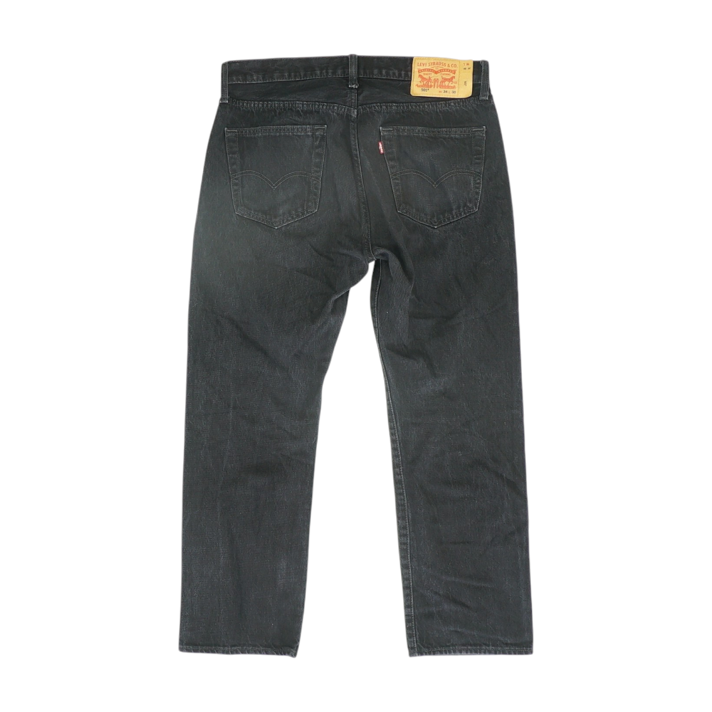 501 Black Straight Jeans