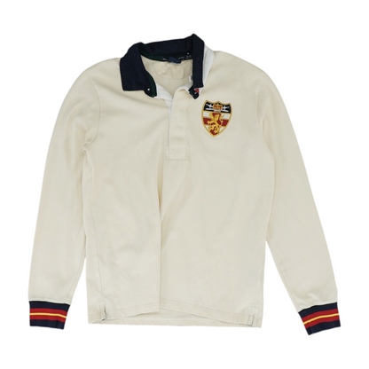 Beige Long Sleeve Polo