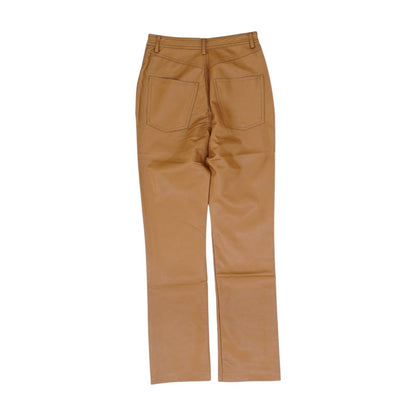 Brown Solid Pants