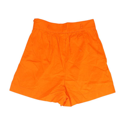 Orange Solid Shorts