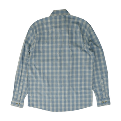 Blue Plaid Long Sleeve Button Down