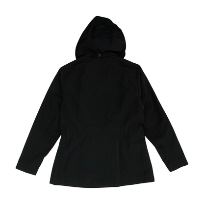 Black Solid Rain Coat
