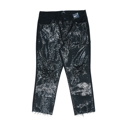 Black Long Straight Jeans