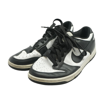 Dunk Low Retro Black Leather Low Top Athletic Shoes