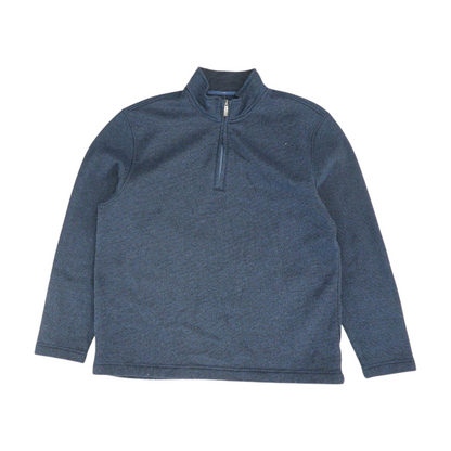 Navy Solid 1/4 Zip Pullover
