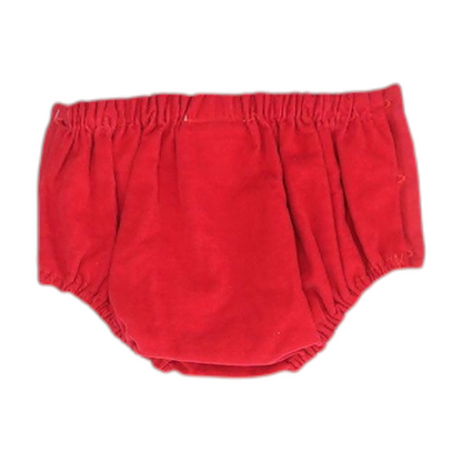 Red Solid Knit Shorts