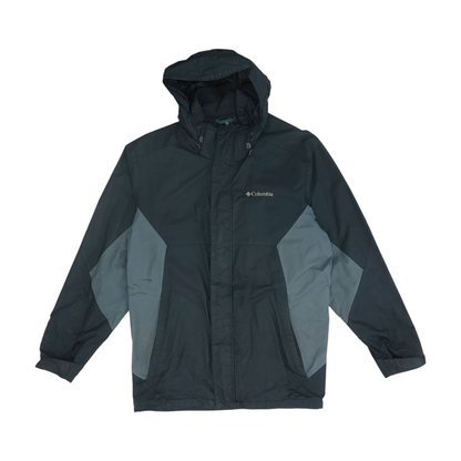 Black Solid Rain Jacket