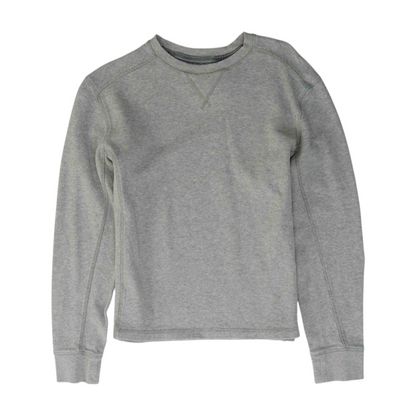 Gray Solid Sweatshirt Pullover