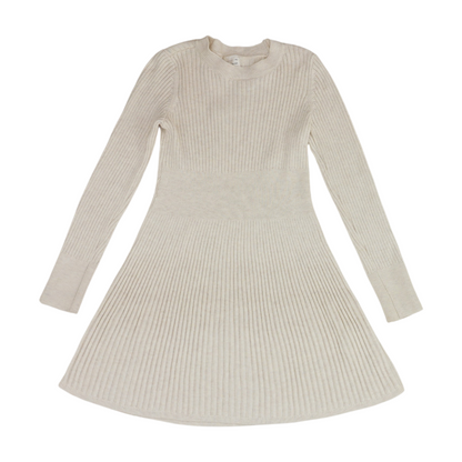 Beige Striped Dress
