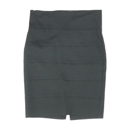 Black Solid Mini Skirt