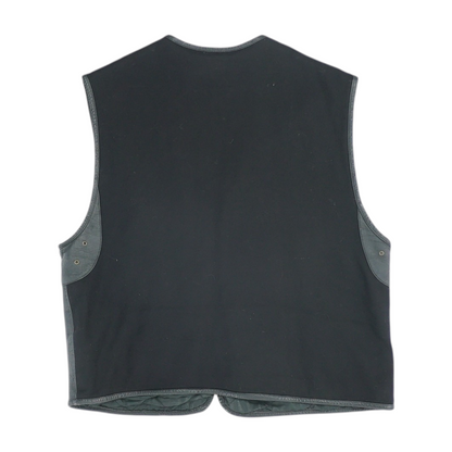 Vintage Black Solid Vest