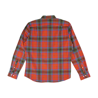 Red Plaid Long Sleeve Button Down