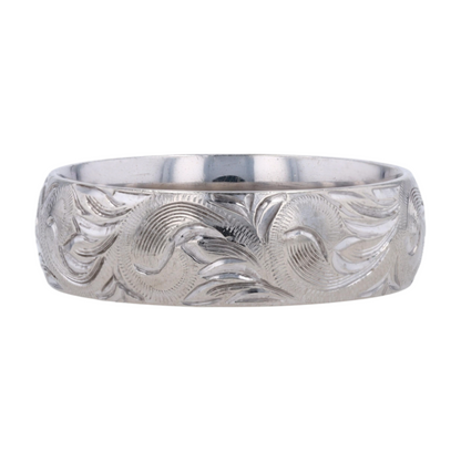 14K White Gold Band