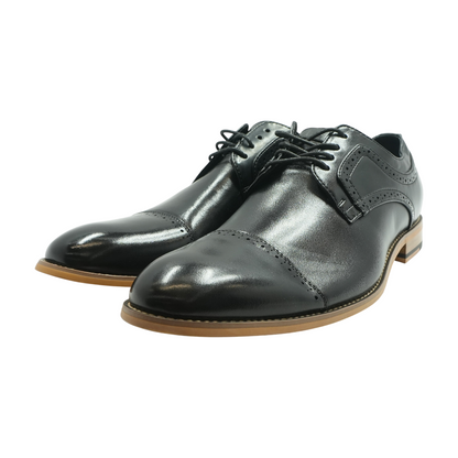 Black Lace-Up Dress Shoes