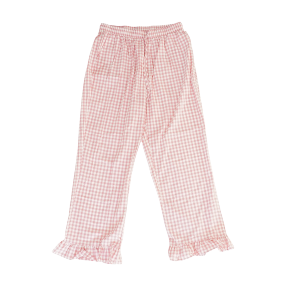 Pink Check Pajama Set